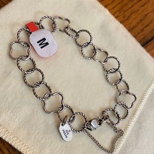 James Avery quatrefoil twisted wire link bracelet